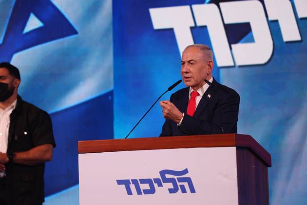 October 28, 2026, West Jerusalem, Israel: WEST JERUSALEM, OCTOBER 28, 2026: Israeli Prime Minister and Likud party leader Benjamin Netanyahu addresses supporters at the partyÃ¢â‚¬â ¢s election headquarters in West Jerusalem following the release of exit polls and preliminary results from IsraelÃ¢â‚¬â ¢s parliamentary elections held on October 27. West Jerusalem Israel  - ZUMAq101 20261028_zna_q101_018 Copyright: xSaeedxQaqx