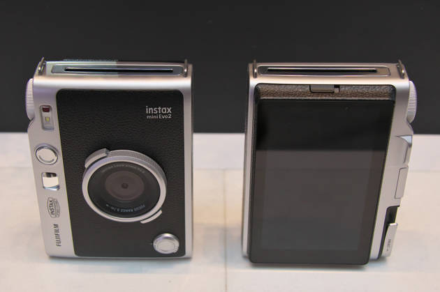 Fujifilm new instant camera instax mini Evo 2 displayed during during a promotional event of Fujifilm s new instant cameras in Tokyo on October 27, 2026.  aflo_359752122