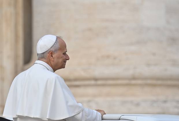 ITALY-WEEKLY-AUDIENCE-2026 10 28 Italy, Rome, Vatican City, October 28, 2026: Pope Leo XIV during his weekly general audience in St Peter s Square at the Vatican. Photo: Copyright Alessia Giuliani Catholipressphoto EDITORIAL USE ONLY - NO BOOKS Copyright: xx