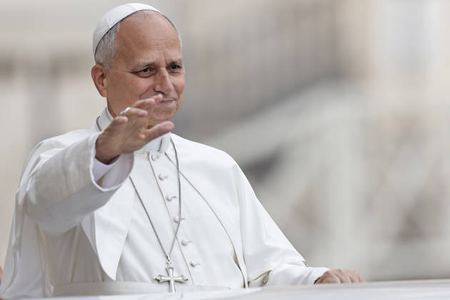October 28, 2026. Vatican City - POPE LEO XIV during his weekly General audience in St. Peter s Square at the Vatican. EvandroInetti_via ZUMA Wire Vatican City State  - ZUMAi15_ 20261028_zaf_i15_028 Copyright: xEvandroxInettix