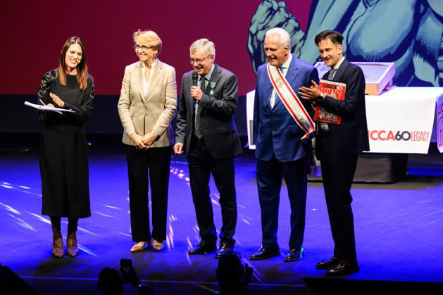 October 28, 2026, Lucca, Lucca, Italy: French Ambassador to Italy Anne Marie Descotes was present to present an important award to Professor Alessandro Barbero during the inauguration of the 60th edition of Lucca Comics & Games with Eugenio Giani, President of the Tuscany Region, and Emanuele Vietina, Director of Lucca Comics & Games, Lucca, 28 10 2026 Lucca Italy  - ZUMAa289 20261028_zia_a289_111 Copyright: xStefanoxDallexLuchex xAgfx