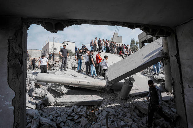 Israeli forces demolish homes of two Palestinian prisoners in the West Bank NABLUS, PALESTINE, WEST BANK - OCTOBER 28: Local Palestinians inspect the destruction after Israeli forces demolished homes during a military raid in Beita town, south of Nablus in the West Bank, Palestine on October 28, 2026. During the raid, Israeli forces detonated the home of Palestinian prisoner Ibrahim Dawood with explosives and demolished the residence of Zakariya Dawood using a bulldozer. Issam Rimawi Anadolu Nablus West Bank. Editorial use only. Please get in touch for any other usage.  Copyright: x2026xAnadoluxIssamxRimawix