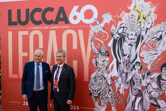 October 28, 2026, Lucca, Lucca, Italy: Marcello Pierucci, President of the Province of Lucca, and Mario Pardini, Mayor of Lucca, during the inauguration of Lucca Comics & Games, Lucca, October 28, 2026 Lucca Italy - ZUMAa289 20261028_zia_a289_176 Copyright: xStefanoxDallexLuchex xAgfx