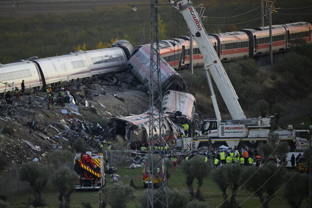 At least 68 dead, 80 injured in high-speed train crash in central Spain TOLEDO, SPAIN - OCTOBER 28: Emergency teams work at the scene of a collision involving two high-speed trains near Urda station in Toledo province, Spain, on October 28, 2026. The death toll has risen to 68, according to Spanish media reports. Preliminary information suggests that a Renfe AVE train struck the rear of a stationary Iryo train, causing two carriages to derail and fall down an embankment. Emergency crews continue rescue and response operations as authorities investigate the cause of the collision. Burak Akbulut Anadolu Toledo Spain. Editorial use only. Please get in touch for any other usage.  Copyright: x2026xAnadoluxBurakxAkbulutx