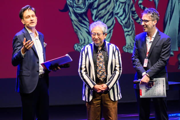 October 28, 2026, Lucca, Lucca, Italy: Master comic artist Go Nagai in a live drawing session during the inauguration of the 60th edition of Lucca Comics & Games, Lucca, 28 10 2026 Lucca Italy  - ZUMAa289 20261028_zia_a289_185 Copyright: xStefanoxDallexLuchex xAgfx