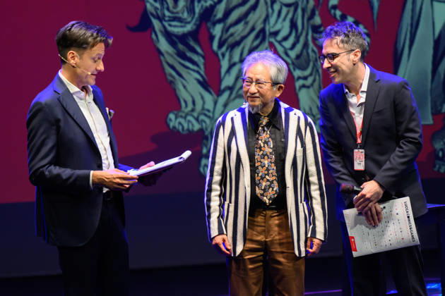 October 28, 2026, Lucca, Lucca, Italy: Master comic artist Go Nagai in a live drawing session during the inauguration of the 60th edition of Lucca Comics & Games, Lucca, 28 10 2026 Lucca Italy  - ZUMAa289 20261028_zia_a289_192 Copyright: xStefanoxDallexLuchex xAgfx