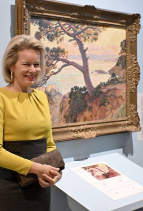 The Queen Visits La Boverie LIEGE, BELGIUM - OCTOBER 29 : Queen Mathilde visits the exhibition Impressionism: A Belgian Story at La Boverie in Liège. Through some 150 works, this exhibition highlights Belgian Impressionism, its ties to the great French masters, and the way Belgian artists revolutionized the depiction of reality through their use of light and color. Among other works, the Queen views pieces by Franz Courtens, Anna Boch, and Théo Van Rysselberghethree key figures of Belgian Impressionism. .on October 29, 2026 in Liege, Belgium, 29 10 2026 Liege Belgium  Copyright: xBertxVanxDenxBrouckex