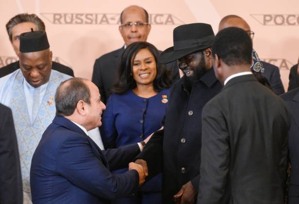 Russia-Africa Economic and Humanitarian Forum MOSCOW, RUSSIA - OCTOBER 29: (----EDITORIAL USE ONLY - MANDATORY CREDIT - GRIGORY SYSOEV RUSSIA-AFRICA SUMMIT AND ECONOMIC AND HUMANITARIAN FORUM HOST PHOTO AGENCY HANDOUT - NO MARKETING NO ADVERTISING CAMPAIGNS - DISTRIBUTED AS A SERVICE TO CLIENTS----) Participants prepare for a family photo during the 3rd Russia-Africa Summit and Forum in Moscow, Russia, on October 29, 2026. Grigory Sysoev Russia-Africa Summit and Economic and Humanitarian Forum Host Photo Agency Anadolu Moscow Russia. Editorial use only. Please get in touch for any other usage.  Copyright: x2026xAnadoluxGrigoryxSysoev Russia-AfricaxSummitxandxEconomicxandxHumanitarianxForumxHostxPhotoxAgencyx