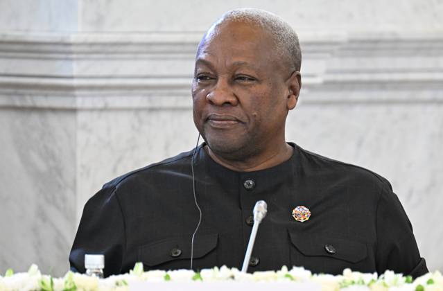 Russia–Africa Summit and Forum MOSCOW, RUSSIA - OCTOBER 29: (----EDITORIAL USE ONLY - MANDATORY CREDIT - MAKSIM BLINOV RUSSIA-AFRICA SUMMIT AND ECONOMIC AND HUMANITARIAN FORUM HOST PHOTO AGENCY HANDOUT - NO MARKETING NO ADVERTISING CAMPAIGNS - DISTRIBUTED AS A SERVICE TO CLIENTS----) Ghanaian President John Dramani Mahama attends the plenary session of the 3rd Russia-Africa Summit in Moscow, Russia, on October 29, 2026. Maksim Blinov Russia-Africa Summit and Economic and Humanitarian Forum Host Photo Agency Anadolu Moscow Russia. Editorial use only. Please get in touch for any other usage.  Copyright: x2026xAnadoluxMaksimxBlinov Russia-AfricaxSummitxandxEconomicxandxHumanitarianxForumxHostxPhotoxAgencyx