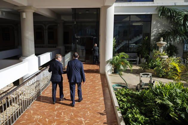 Johann Wadephul (CDU), Federal Minister of Foreign Affairs, visits Panama. Pictured here during a meeting with the Minister of Foreign Affairs of the Republic of Panama, Javier Martinez Acha Vasques, in Panama City, October 29, 2026. Photographed on behalf of the Federal Foreign Office, Panama City, Panama. Copyright: xThomasxImox