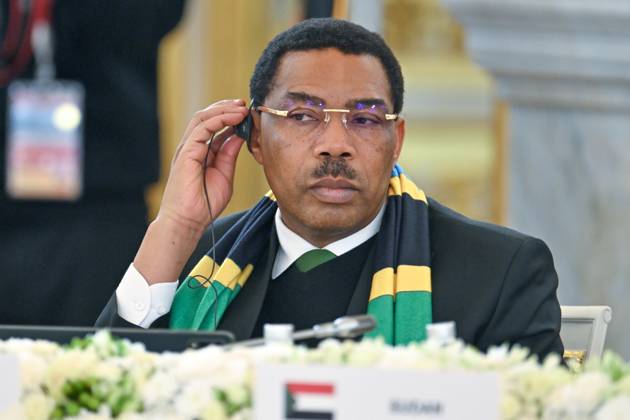 Russia-Africa Summit Plenary Session 9276934 29.10.2026 Prime Minister of the United Republic of Tanzania Mwigulu Lameck Nchemba at the plenary session of the 3rd Russia-Africa Summit in Moscow. Yuri Kochetkov Sputnik Crediting the source in the following order photographer s name Russia-Africa Summit and Economic and Humanitarian forum host ÑÄhoto agency is mandatory when using the photo Moscow Russia  Copyright: xYurixKochetkovx