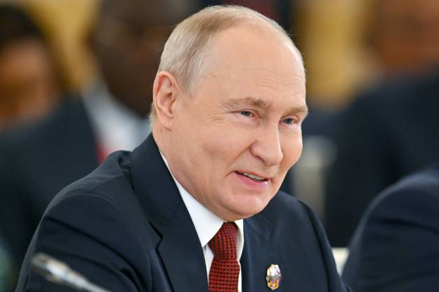 Russia-Africa Summit Plenary Session 9276943 29.10.2026 Russian President Vladimir Putin speaks at the plenary session of the 3rd Russia-Africa Summit in Moscow. Yuri Kochetkov Sputnik Crediting the source in the following order photographer s name Russia-Africa Summit and Economic and Humanitarian forum host ÑÄhoto agency is mandatory when using the photo Moscow Russia  Copyright: xYurixKochetkovx