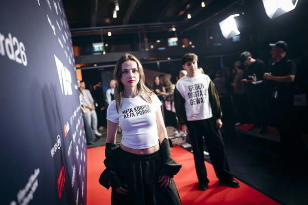 Theresia Crone is taking a stand against digital violence at the Videodays gala i Copyright: xDominikxButzmannx