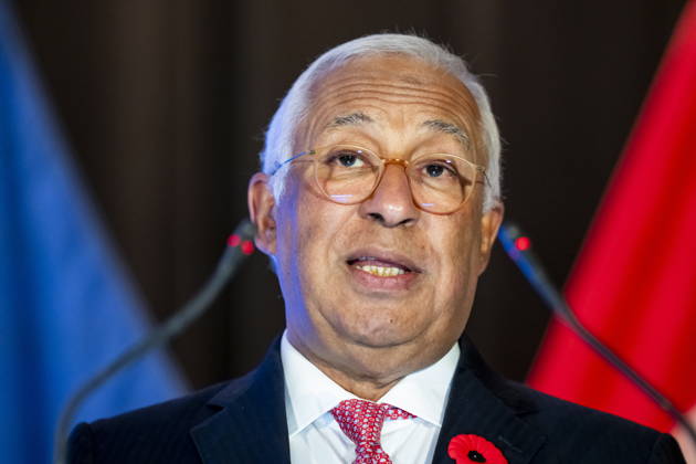 October 29, 2026, Montreal, Pq, CANADA: President of the European Council, Antonio Costa, gives remarks at a luncheon ahead of the Canada-EU Summit, in Montreal, on Thursday, Oct. 29, 2026. Montreal CANADA - ZUMAc35_ 20261029_zaf_c35_134 Copyright: xChristopherxKatsarovx
