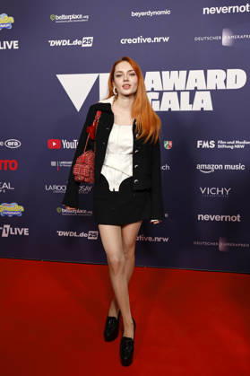 Designer and content creator Paula Küttner at the 2025 VideoDays Festival Awards ceremony at the E Werk in Cologne, October 29, 2026, North Rhine-Westphalia, Germany Copyright: xChristophxHardtx