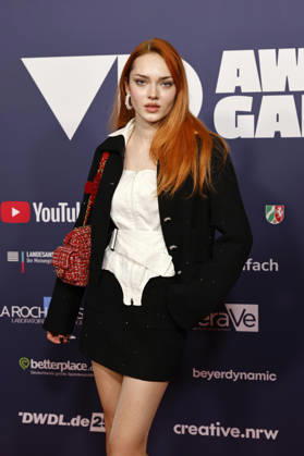 Designer and content creator Paula Küttner at the 2025 VideoDays Festival Awards ceremony at the E Werk in Cologne, October 29, 2026, North Rhine-Westphalia, Germany Copyright: xChristophxHardtx