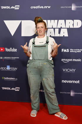 Web video producer Cindy Adriana Speich of Haus Plan B at the 2025 VideoDays Festival Awards ceremony at the E Werk in Cologne, October 29, 2026, North Rhine-Westphalia, Germany Copyright: xChristophxHardtx