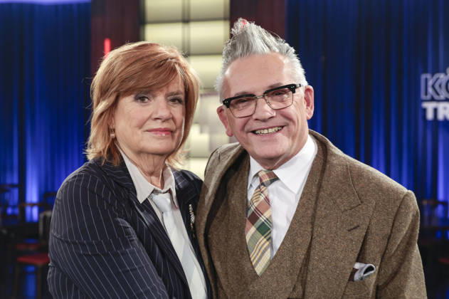 Christine Westermann and Götz Alsmann during the taping of the WDR talk show *Kölner Treff* at WDR Studio BS 3 in Cologne, October 29, 2026 Foto:xR.xSchmiegeltx xFuturexImagex koelner_treff2910_6016