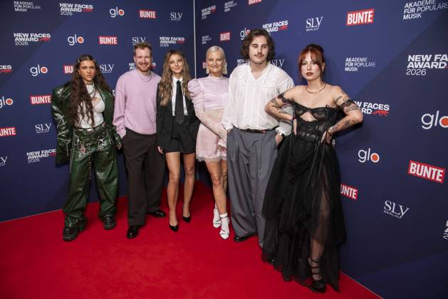 ABB NEWFACES: Tiffany Aris, MYLLER, Yvonne Catterfeld, Sonya, Baumgart, and Vicky were guests at the BUNTE New Faces Award Music 2026 at Cafe Moskau on October 29, 2026, in Berlin, Germany
