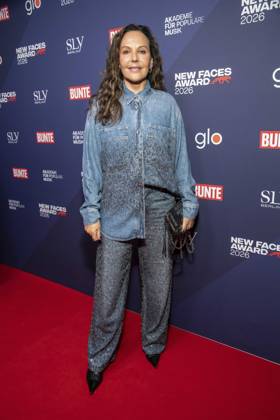 ABB NEWFACES: Natascha Ochsenknecht as a guest at the BUNTE New Faces Award Music 2026 at Cafe Moskau on October 29, 2026, in Berlin, Germany