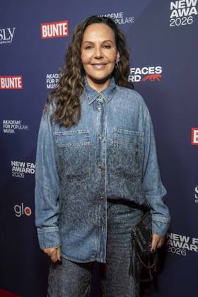 ABB NEWFACES: Natascha Ochsenknecht as a guest at the BUNTE New Faces Award Music 2026 at Cafe Moskau on October 29, 2026, in Berlin, Germany