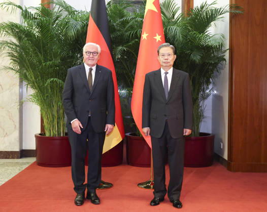 (261030) -- BEIJING, Oct. 30, 2026 -- Zhao Leji, chairman of the National People s Congress (NPC) Standing Committee, meets with German President Frank-Walter Steinmeier in Beijing, capital of China, Oct. 30, 2026. ) CHINA-BEIJING-ZHAO LEJI-GERMAN PRESIDENT-MEETING (CN) PangxXinglei 