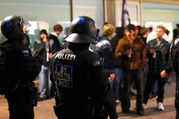 Generation Z nationwide demonstration Members of the Generation Z movement clash with the policeduring a nationwide demonstration at the White Tower (Weisser Turm) in Nuremberg, Germany. Thousands of young protesters took to the streets across 23 German cities to demand more political influence, better education, decisive climate action, and affordable living, while protesting against budget cuts and military conscription. October 31th, 2026 Photo by Davide Elias Copyright: xDavidexEliasx