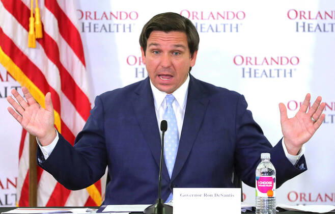 Coronavirus in Florida, Pressekonferenz von Ron de Santis