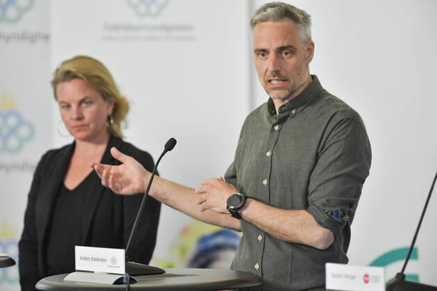 Coronavirus in Schweden, Pressekonferenz von Staatsepidemologe Anders Wallensten