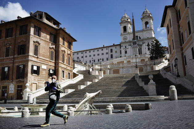 Coronavirus in Italien, Eindrücke aus Rom