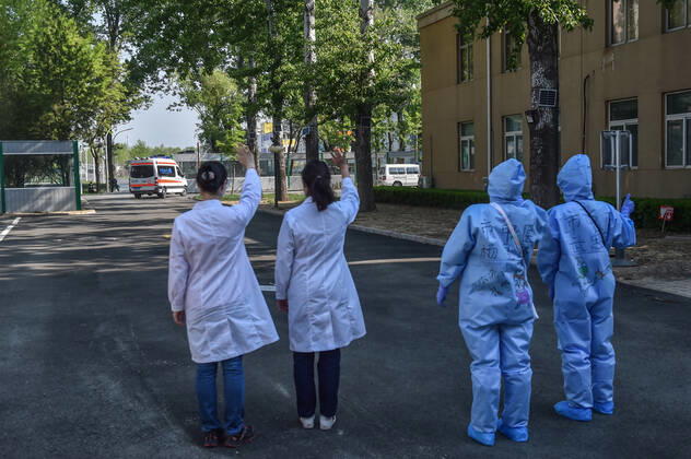 Coronavirus in China, Xiaotangshan Krankenhaus verabschiedet die letzten Covid19-Patienten