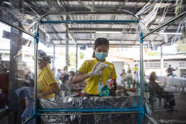 Coronavirus in Thailand, Aufbau von mobilen Testboxen
