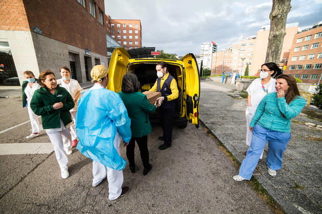 Coronavirus in Spanien, Food4Heros Initiative in Madrid