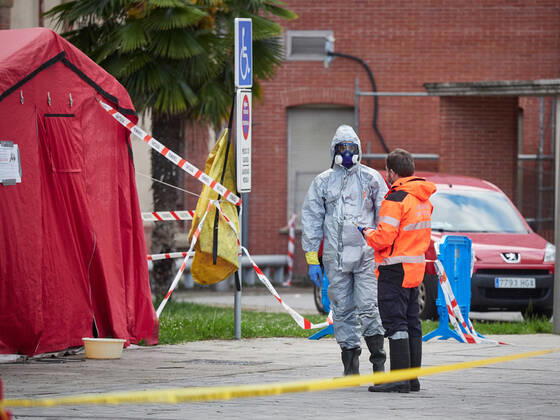 Coronavirus in Spanien, Impressionen aus Pamplona