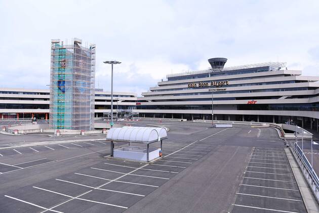 Coronavirus in NRW, Eindrücke vom Flughafen Köln-Bonn
