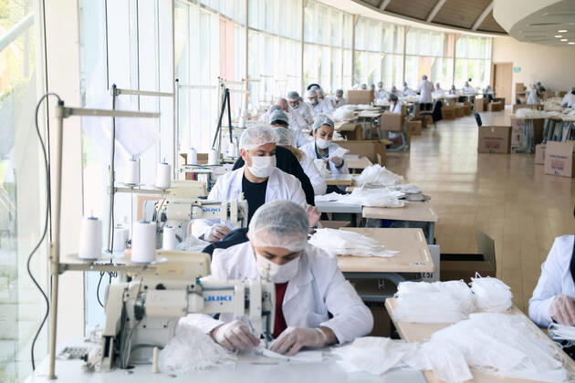 Coronavirus in der Türkei, Maskenproduktion in Ankara