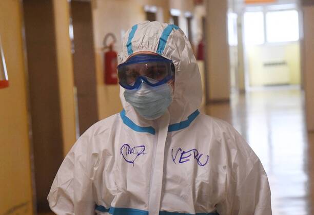 Coronavirus in Italien, Reportage Sant Orsola Hospital in Bologna