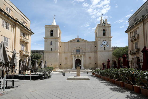Coronavirus in Serbien, Leere Straßen in Valletta