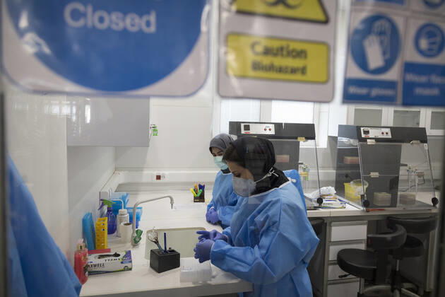Coronavirus im Iran, Testlabor in Teheran