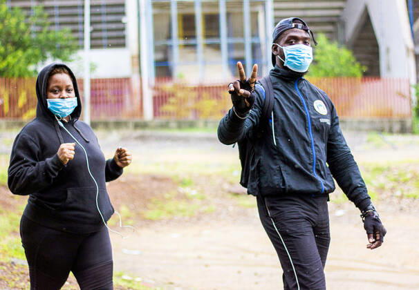 Coronavirus in Gabun, Eindrücke aus Libreville