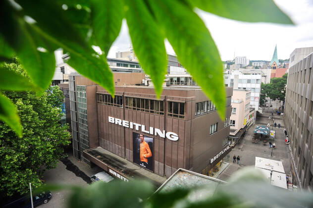 Stuttgart, Breitling fashion store on Stuttgarts market square closes
