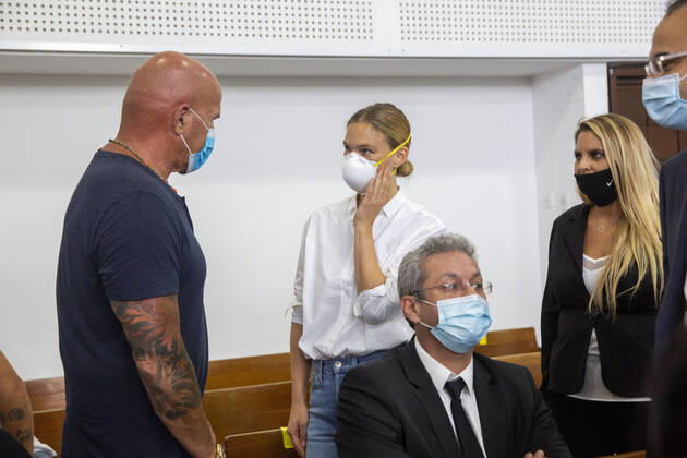 Bar Refaeli appears in court in Tel Aviv, Israel