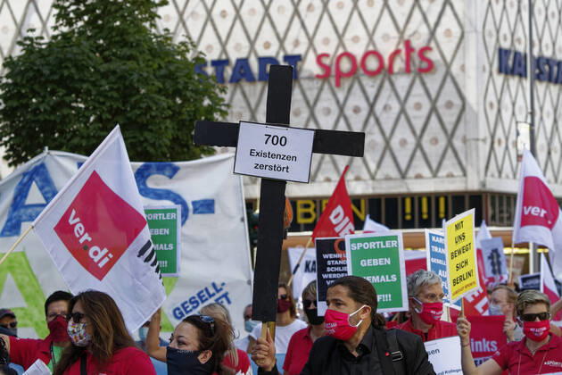 Berlin, protests by Karstadt employees