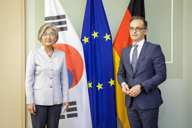 Germany, Foreign Minister Heiko Maas meets South Korean counterpart Kang Kyeong-hwa in Berlin
