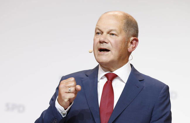 Berlin, The SPD presents Olaf Scholz as its candidate for chancellor in the 2021 federal elections