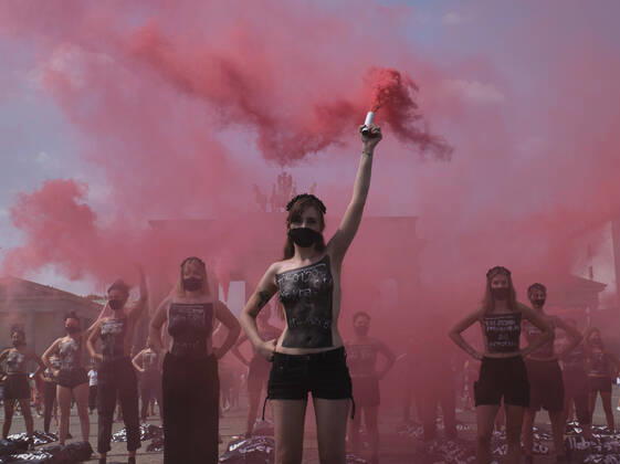 Berlin, Femen Protest against femicides