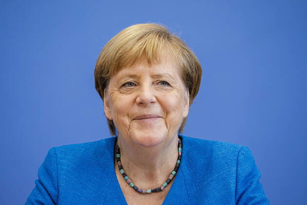 Germany, Federal Press Conference with Chancellor Angela Merkel in Berlin