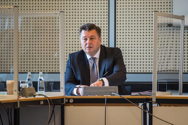 Berlin, meeting of the interior committee of the Berlin House of Representatives because of anti-Corona demonstration