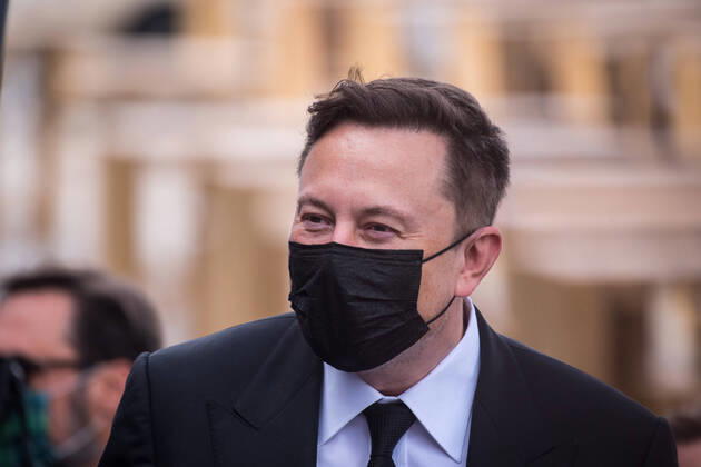 Berlin, Elon Musk guest at the board meeting of the CDU CSU