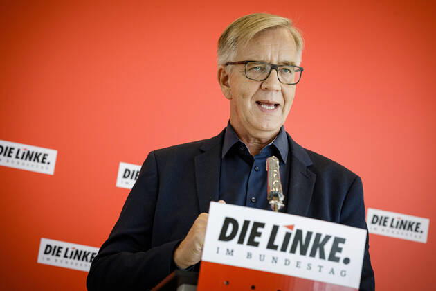 Berlin, Press Conference Die Linke with Dietmar Bartsch